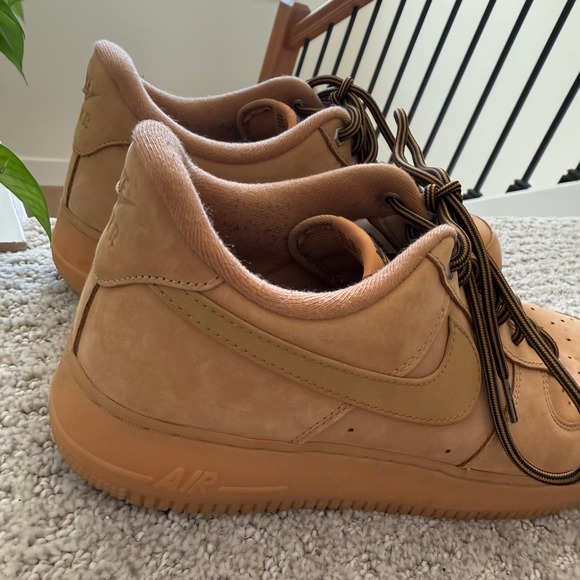 Nike Air Force 1 Wheat Flax Brown Sneakers Retro CJ9179-200 Men 12 - Picture 3 of 10